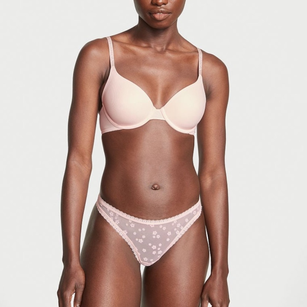 vs pink mesh panty nwt